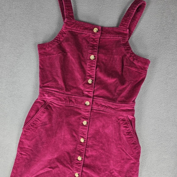 Crewcuts Other - Jcrew Crewcuts Corduroy Dress Girls 14 Pink Button Pinafore Jumper Pockets